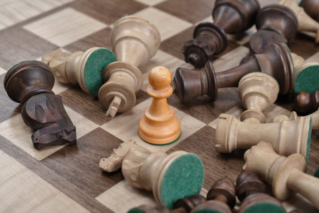 Tablero de las extraescolares de ajedrez