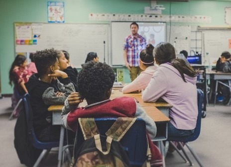 Niños en las extraescolares de francés